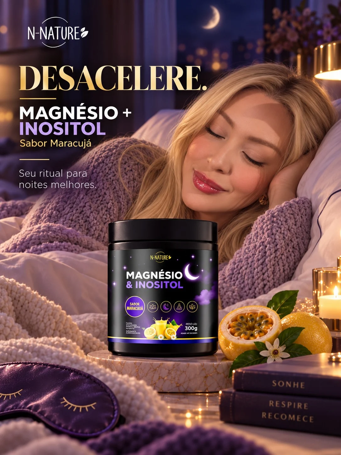 Anúncio N–Nature: Magnésio + Inositol